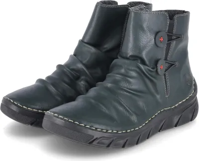 Zdjęcie produktu dla Buty Rieker z zamkiem błyskawicznym w kolorze zielonym, rozmiar 36