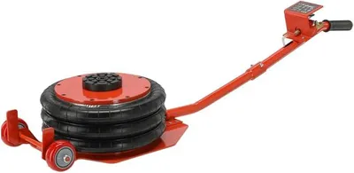 Productafbeelding van YATO Pneumatische krik 6 ton, sneeuwkrik YT-17237, met een hefhoogte van 150-400 mm, robuuste ballonkrik voor garage en bandenservice, draagvermogen 6 ton