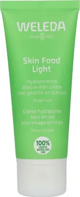 Produktbild von Weleda Skin Food Light, Unisex, 75 ml, Creme, trockene Haut, Sehr trockene Haut, Anti-Reizung, Feuchtigkeitsspendend, Nährend, Regenerierend, Beruhigend, Tube