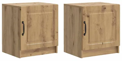 Obrázok produktu pre Nočný stolík 2 pcs Dub artisan 43 x 34,5 x 47 cm