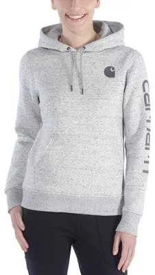 Imagen del producto de Camiseta Carhartt Clarksburg con logo en la manga, color asfalto