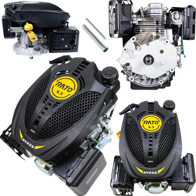 Obrázok produktu pre Motor: Benzínový motor, 7 koní, určený pre kosačky RATO RV225, priemer hriadeľa 22,2 mm, dĺžka hriadeľa 60 mm, náhradný diel pre model XP200