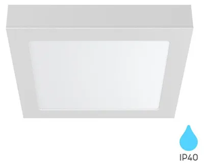 Produktbild von Braytron LED Aufbau Deckenleuchte Deckenlicht Eckig 18W 1760LM 4000K, 20X20cm Ultra Slim LED Panel