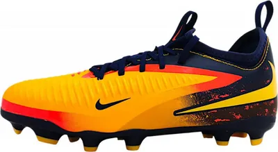 Produktbild von Nike Jr. Phantom 6 Low Academy "Erling Haaland" - Kinder Fußballschuh - Orange/Blue /Lemon Orange/Blue /Lemon 38