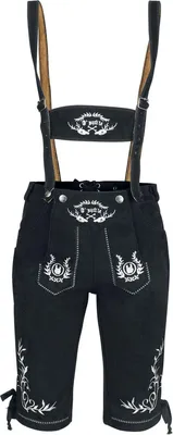 Produktbild von EMP Special Collection Damen schwarze Kunstlederhose mit Schnürdetails XL