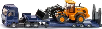 Produktbild von siku MAN LKW mit Tieflader und JCB Radlader 1790 Spielzeugauto