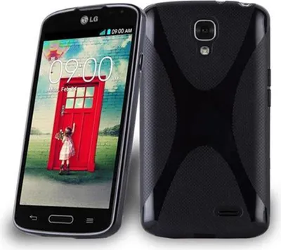 Produktbild von Cadorabo Handyhülle für LG F70 in Schwarz Hülle Schutzhülle TPU Silikon Backcover Case