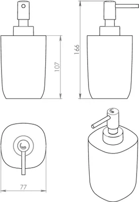 Productafbeelding van YLENIA Zeepdispenser, vrijstaand, groen