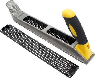 Produktbild von Wiltec Gipskartonhobel 250 mm mit Raspel Feile, Kantenhobel mit 2 Blättern, Fasenhobel für den Trockenbau, Trockenbauhobel