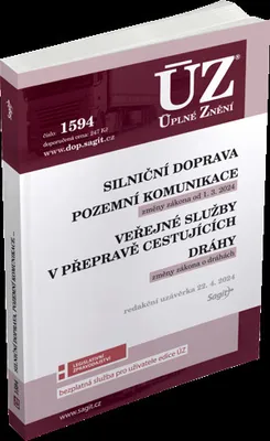 Productafbeelding van ÚZ 1594 Silniční doprava, Pozemní komunikace, Veřejné služby v přepravě cestujících, Dráhy | Sagit