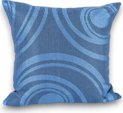 Produktbild von Blaues Kissen Kreise 40x40cm