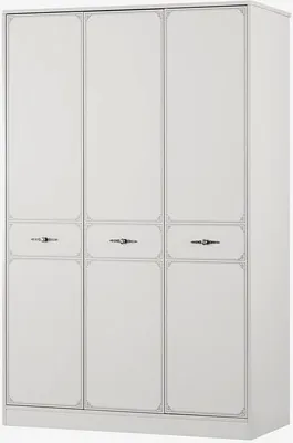 Produktbild von Kleiderschrank Pearl 3-Türig in Weiß