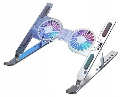 Produktbild von Laptop Kühlständer mit 2 Lüftern, 7-stufig verstellbar