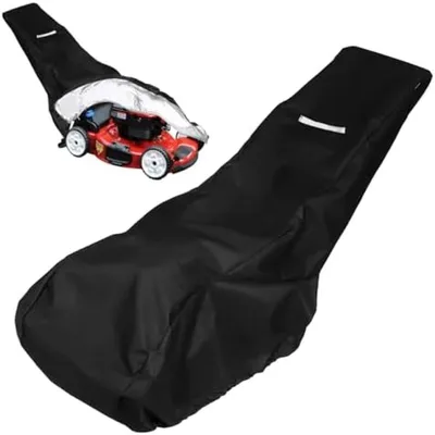 Produktbild von PromoHome® Allwetter-Schutzhülle für Rasenmäher – Wasserdicht und Windbeständig, 66 x 195 x 108 cm, Schwarz