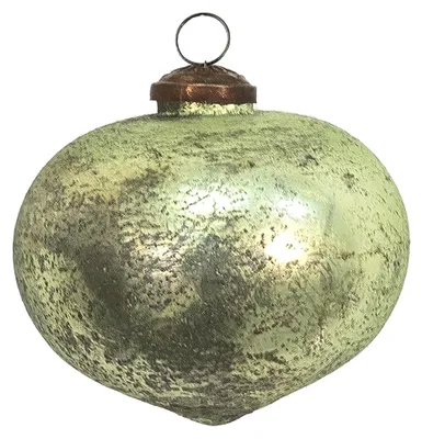Produktbild von Clayre & Eef Weihnachtskugel Ø 10 cm Grün Glas
