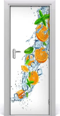 Produktbild von Tulup Türaufkleber 75x205 cm Dekorative Aufkleber Selbstklebend Wasserdichte Tapete Abnehmbar Schlafzimmer Wohnzimmer Wohnkultur - Orangen