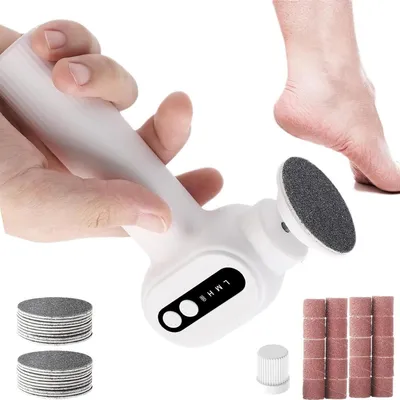 Produktbild von lektrischer Hornhautentferner 2-in-1 – 6 Geschwindigkeitsstufen, ideal für Fuß- & Nagelpflege
