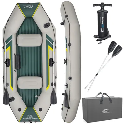 Produktbild von Bestway® Hydro Force® Schlauchboot Komplett-Set Ranger Elite™ X3 295 x 130 x 46 cm