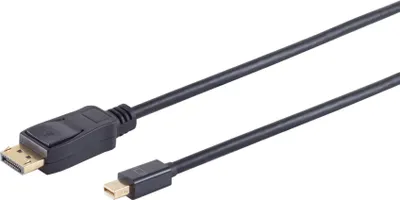 Immagine prodotto di S/CONN massima connettività Cavo Displayport-Mini Displayport a Displayport 1.2, 4K2K, nero 1 m (10-52025)