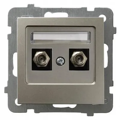 Image de Ospel GPA-2GF/m/45 Gniazdo antenowe F satyna