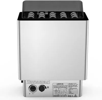 Produktbild von Elektrische Saunakachel, 9 KW, 380-415 V, Rostfreier Stahl, integrierte Steuerung, nass und trocken
