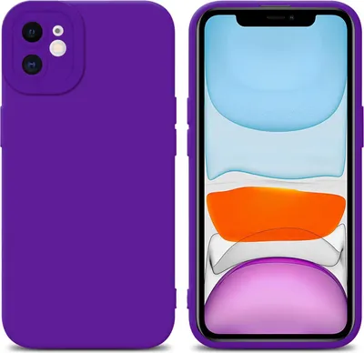Produktbild von Cadorabo Hülle für Apple iPhone 12 Schutz Hülle in Lila TPU Silikon Etui Case Handyhülle