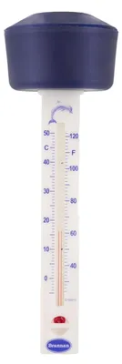Produktbild von Wasserthermometer Poolthermometer schwimmend - Blauer Schwimmer - -5 bis +60 °C - Für Pool und Eisbad