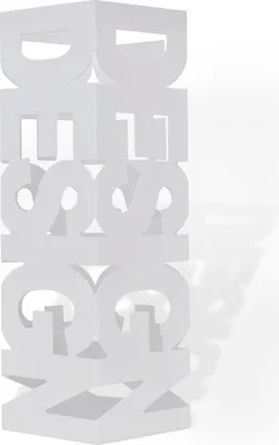Produktbild von vidaXL Schirmhalter Schirmständer Gehstöcke Stahl weiß quadratisch 48,5 cm