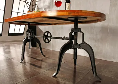 Produktbild von MASSIVMOEBEL24 Tisch Altholz 180x100x75 mehrfarbig lackiert INDUSTRIAL #04