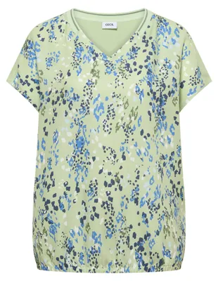 Produktbild von Cecil (304) TOS AOP Mat-Mix Blouse raw matcha lime raw matcha lime XL