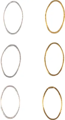 Produktbild von Zierelemente, Silber/Gold Ovale