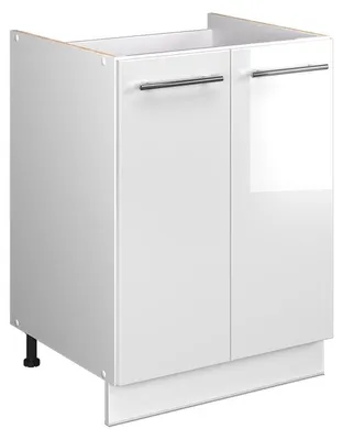 Obrázok produktu pre Spodná skrinka pod drez Vicco Fame-Line Biely vysoký lesk/biely 60 cm, Model 65101