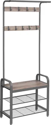 Produktbild von Garderobenständer, 183 cm hoch, graubeige