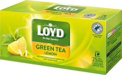 Image de Thé vert Loyd au citron, 25 sachets