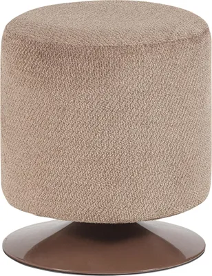 Produktbild von Islen Hocker With Drehfuss Bouclé Braun