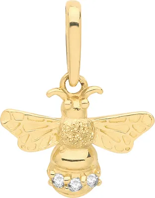 Produktbild von Funkiger 9 Karat (375) Gold Damen - Anhänger mit Zirkonia - 18mm*19mm; TRS28200