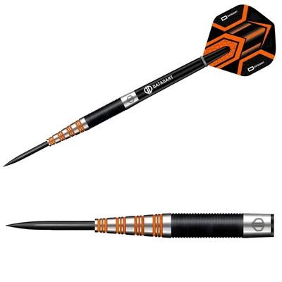 Produktbild von Datadart | Draco | Steeldarts | 95% Tungsten | 25g | Black-Orange | Dartpfeile Set