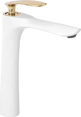 Immagine prodotto di Rubinetto da Lavabo Rea Orbit White Gold High