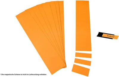Produktbild von Einsteckkarten für 34mm Einsteckschiene 420x297mm orange VE=5 Bogen