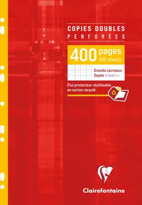 Produktbild von Clairefontaine 10x Packung mit 200 Blatt Kanzleibogen DIN A4 FR Lineatur 4791C