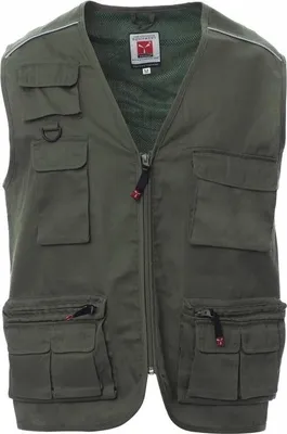 Produktbild von PAYPER Weste POCKET – funktionale Arbeitsweste mit vielen Taschen, robust, leicht, für Handwerk, Logistik, Outdoor militärgrün 3XL