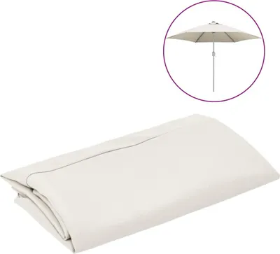 Produktbild von vidaXL Ersatzbezug für Sonnenschirm Sandweiß 300 cm