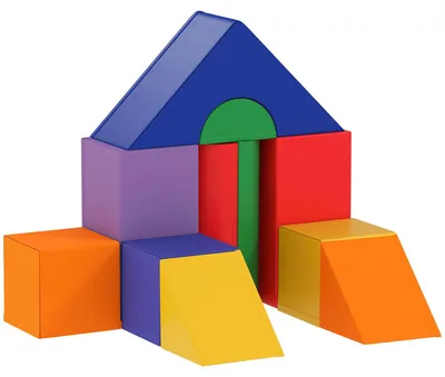Immagine prodotto di Set 11 Costruzioni Morbide per Bambini da 1-3 Anni inPoliuretanoe EPE Multicolore