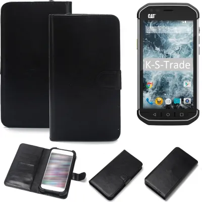 Produktbild von K-S-Trade Handyhülle Schutzhülle kompatibel mit Caterpillar Cat S40 Handy Schutz Hülle Handyhülle Bumper schwarz 1x