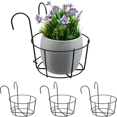 Obrázok produktu pre sada 4 držiakov na kvetináče na balkón