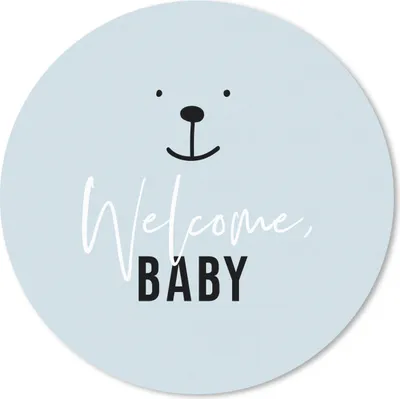 Produktbild von MuchoWow® Mauspad Mousepad Zitate - Sprichwörter - Willkommen Baby - Baby - Kinder - Kinder - Kleiner Junge 50x50 cm - Mousepads - Maus Mat - Pad - Mausunterlage - Vinyl
