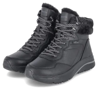 Imagen del producto de Zapatillas de invierno para mujer Tamaris, color negro, confeccionadas en textil y sintético. Talla: 41