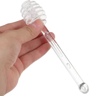 Produktbild von Honigrührstäbchen als Honigspender 2 Stück aus Kunststoff Multifunktional Nutzbar Einfach zu Reinigen für Honigtöpfe und Sirup