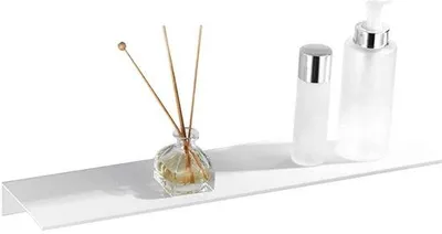 Immagine prodotto di Ripiano da bagno in alluminio da 40 cm, organizer da parete per bagno e cucina, bianco