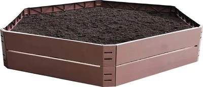 Image de Jardiniere Strend Pro RB083, 132x25 cm, 250 litres, PP, 6 pieces, surelevee